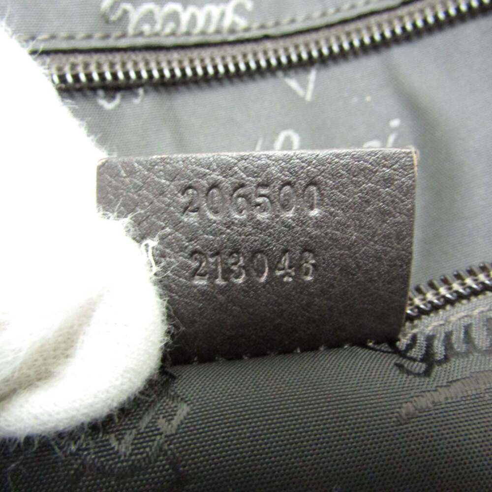 GUCCI Authentic Brown Leather Boston Bag - Picture 14 of 15